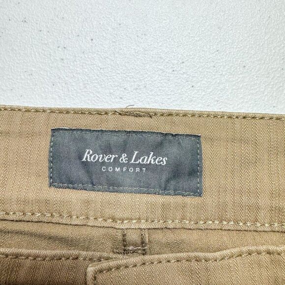 Rover & Lakes Performance Pants Mens 34 Tan Stretch Business Casual Outdoor Camp - Picture 11 of 16